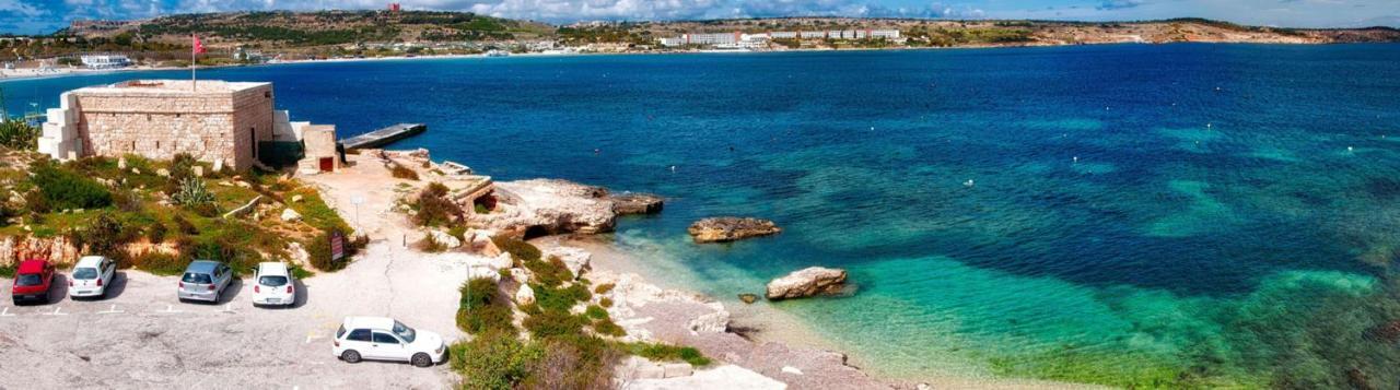 מליאהה Beachfront With Seaviews Apartment No56 Award Winner Unbeatable Location For Closeness To The Sea Ideal For Guests Looking For Winter Spring And Autumn Breaks In Sunny Malta Also Ideal For Coastal Hikers מראה חיצוני תמונה